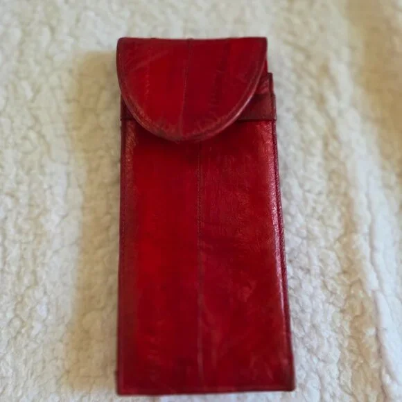 Collection of Red Eel Purse Accessories - Picture 2 of 16